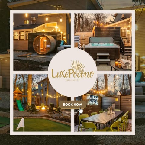Night, Children play ground, Garden, Hot Tub, Minigolf, Sauna, Seating area, Dining area