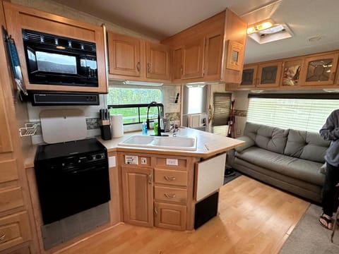 Glacier Borealis - 27’ Glamping Trailer by Glacier Campground/ 
RV Resort in Glacier National Park