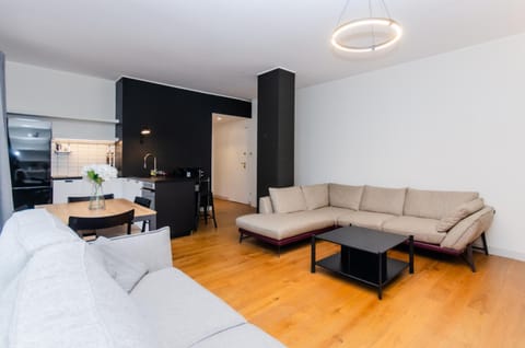 Kitchen or kitchenette, Living room, Dining area, stove