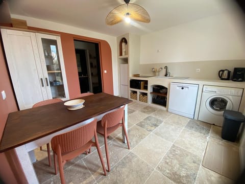 Kitchen or kitchenette, stove, kitchen