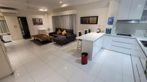 Kitchen or kitchenette, Living room, Dining area