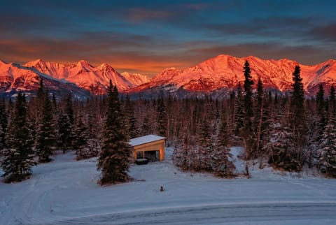 Property building, Natural landscape, Winter, Mountain view