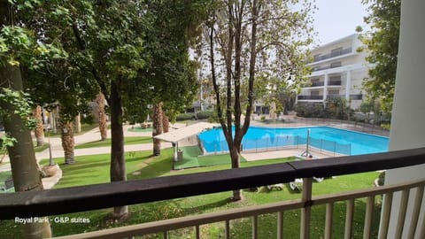 Spring, Natural landscape, Garden, Garden view, Pool view, Swimming pool, sunbed