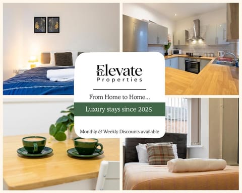 Large property, sleeps 8, Free Parking & Next to Alton Towers Apartment in Newcastle-under-Lyme