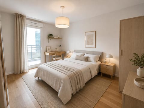 Bed, Photo of the whole room, Bedroom