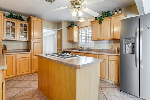 Patio and Fenced Yard Group Getaway Near Fort Bliss House in El Paso