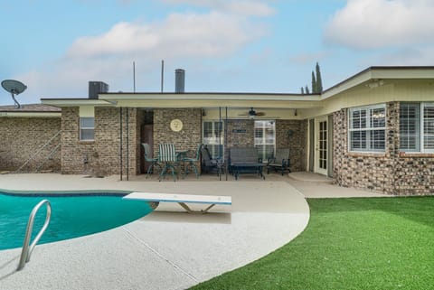 Patio and Fenced Yard Group Getaway Near Fort Bliss House in El Paso