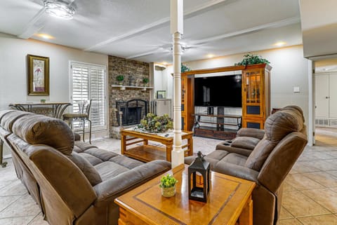 Patio and Fenced Yard Group Getaway Near Fort Bliss House in El Paso