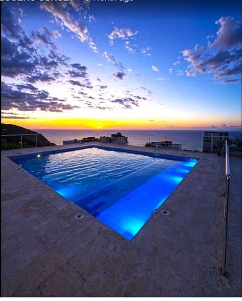 Natural landscape, Pool view, Sea view, Swimming pool, Sunrise, Sunset, sunbed