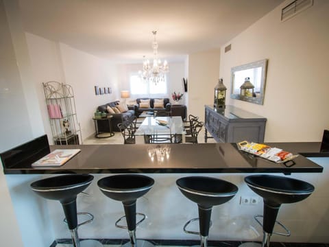 Kitchen or kitchenette, Living room, Dining area