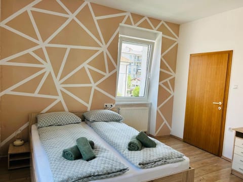 Bed, Photo of the whole room, Bedroom, towels, wardrobe