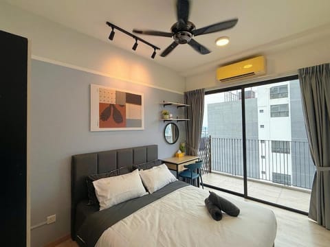 Bed, Bedroom, air conditioner