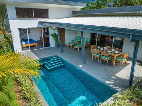 Patio, Spring, Day, Garden, View (from property/room), Seating area, Dining area, Swimming pool, sunbed