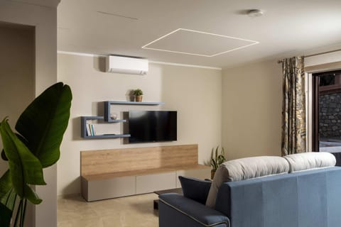 TV and multimedia, Kitchen or kitchenette, Living room, Photo of the whole room, Seating area, Bedroom