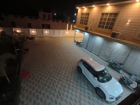Property building, Night, Parking