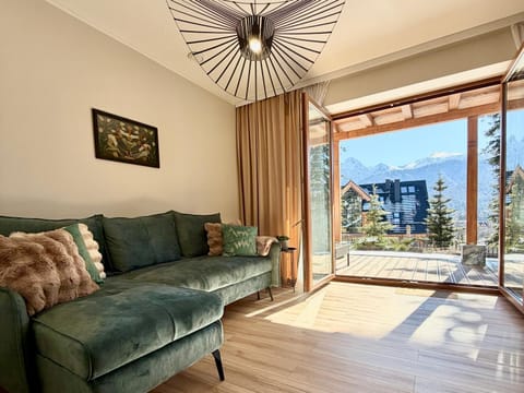 Natural landscape, Living room, Seating area, Mountain view
