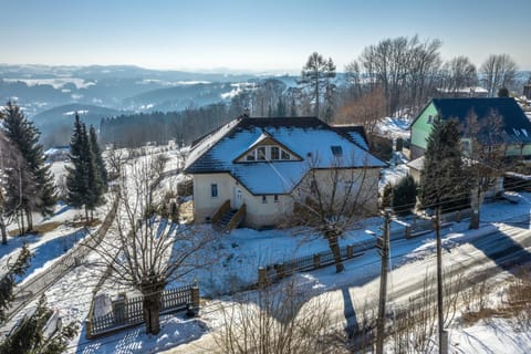 Property building, Bird's eye view, Winter, Mountain view