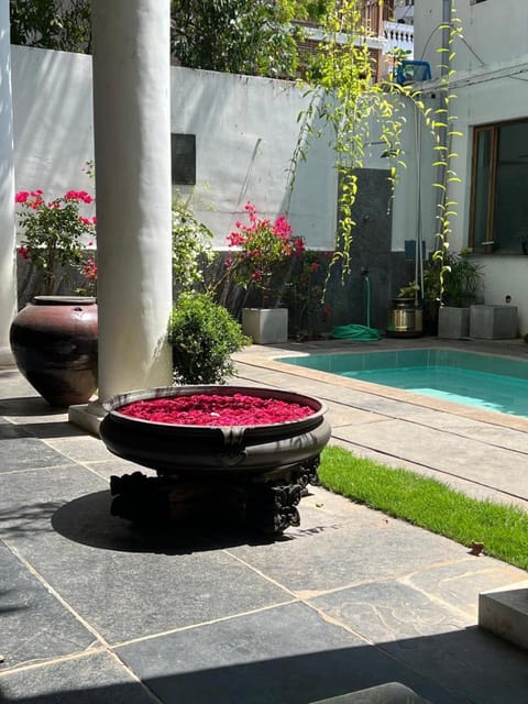 Patio, Garden, Garden, Pool view