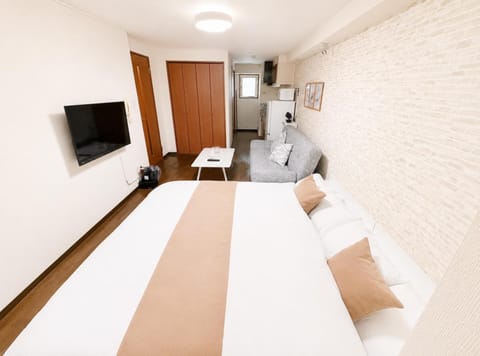 Bed, Living room, Bedroom