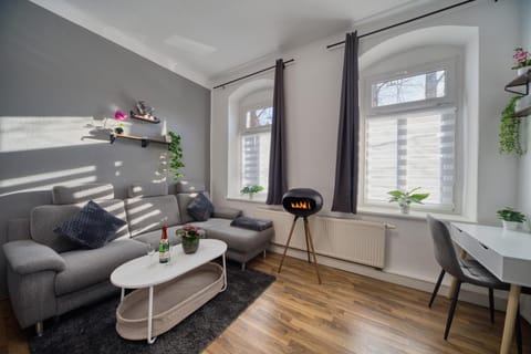 Living room, fireplace