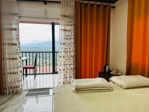 View (from property/room), Balcony/Terrace, towels