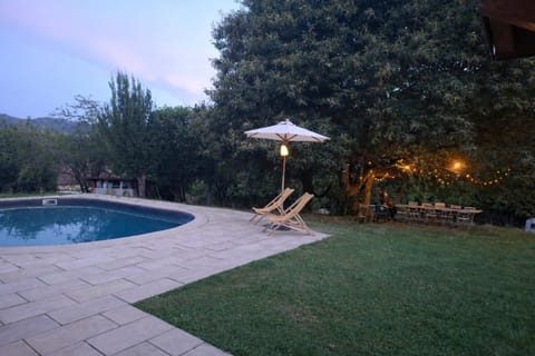 Patio, Garden view, Mountain view, Swimming pool, sunbed