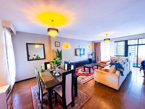 Living room, Seating area, Dining area