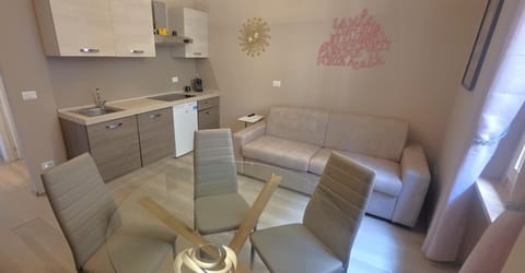 Kitchen or kitchenette, Living room, Dining area