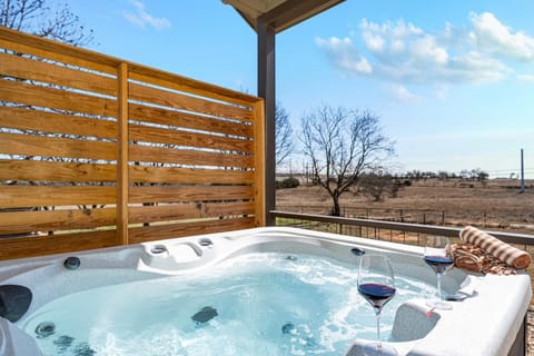 Axis Haus Pet friendly Hot tub Game Room House in Fredericksburg
