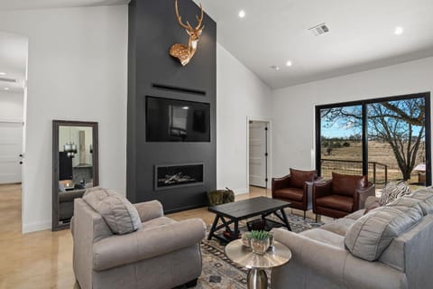 Axis Haus Pet friendly Hot tub Game Room House in Fredericksburg