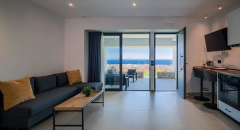 Living room, Seating area, Sea view
