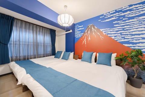Bed, Living room, Photo of the whole room, air conditioner
