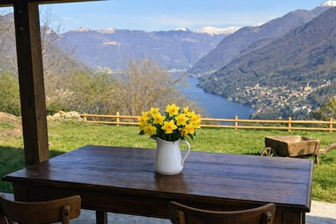 Spring, Day, Natural landscape, View (from property/room), Dining area, Lake view, Mountain view