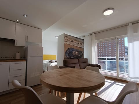 Kitchen or kitchenette, Living room, Dining area