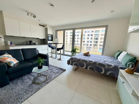 Living room, kitchen
