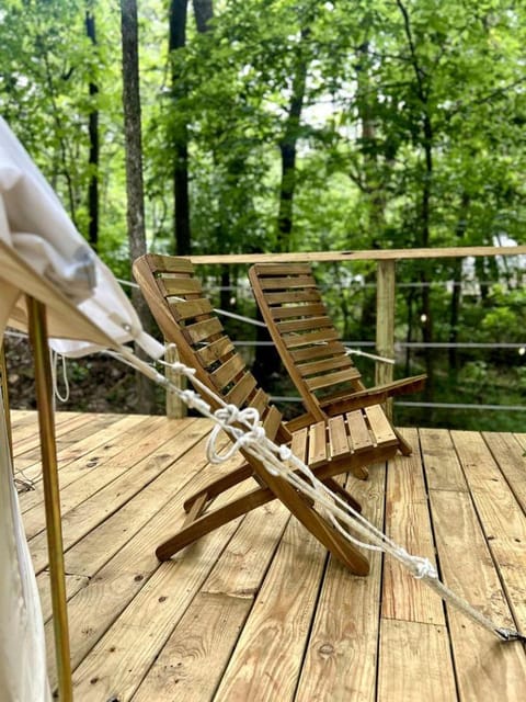 Charming Woodland Glamping Tents with Fire Pit and Elevated Decks near Gentry, West Virginia Luxury tent in Arkansas