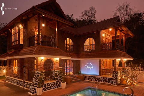 Property building, Night, View (from property/room), Pool view