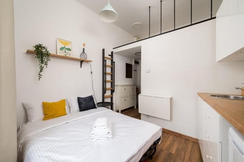 Bed, Kitchen or kitchenette, Living room, Photo of the whole room, Seating area, Dining area, Bedroom