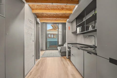 Kitchen or kitchenette, Living room