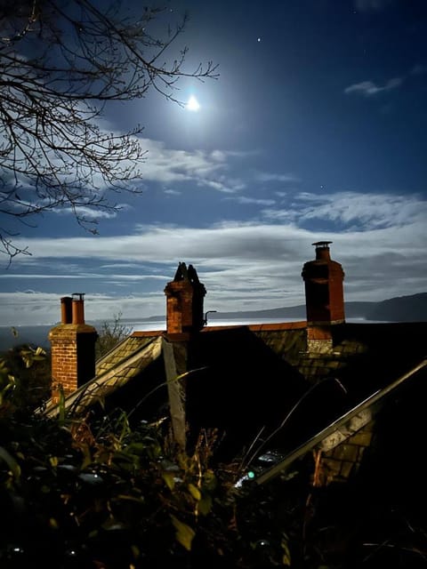 Night, Natural landscape, Sea view