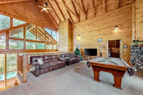 Cabin W Private Hot Tub Sleeps 14 Mountain Views Cabin in Sevier County