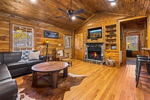 Riverfront Cabin Sleeps 10 Lush Greenery Grill Cabin in Sevier County