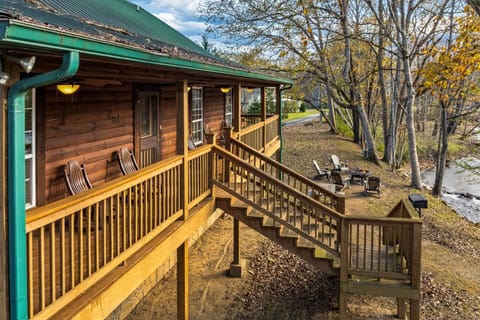 Riverfront Cabin Sleeps 10 Lush Greenery Grill Cabin in Sevier County