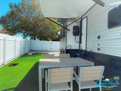 Grace Haven RV Retreat Near Beach with Private Patio Campground/ 
RV Resort in Tarpon Springs