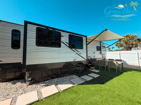 Grace Haven RV Retreat Near Beach with Private Patio Campground/ 
RV Resort in Tarpon Springs