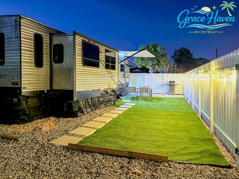 Grace Haven RV Retreat Near Beach with Private Patio Campground/ 
RV Resort in Tarpon Springs