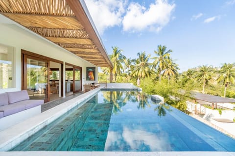 Patio, Natural landscape, Garden view, Pool view, sunbed