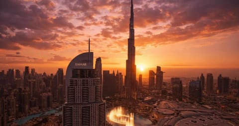 Nearby landmark, Day, City view, Sunset
