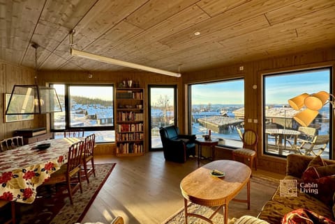 Natural landscape, Living room, Dining area