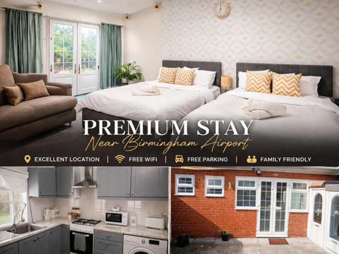 Property building, Bed, Property logo or sign, Kitchen or kitchenette, Photo of the whole room, Logo/Certificate/Sign, Bedroom, Text overlay, Certificate/Award